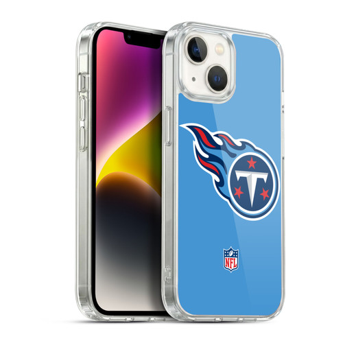 NFL Tennessee Titans Logo Plain Soft Gel Case for Apple iPhone 14