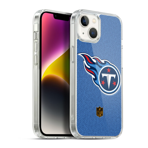 NFL Tennessee Titans Logo Football Soft Gel Case for Apple iPhone 14 Plus & MagSafe