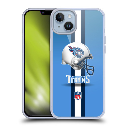 NFL Tennessee Titans Logo Helmet Soft Gel Case for Apple iPhone 14 Plus