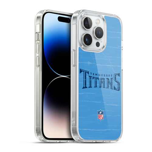 NFL Tennessee Titans Logo Distressed Look Soft Gel Case for Apple iPhone 14 Pro & MagSafe
