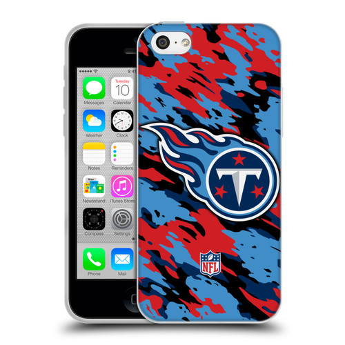 NFL Tennessee Titans Logo Camou Soft Gel Case for Apple iPhone 5c