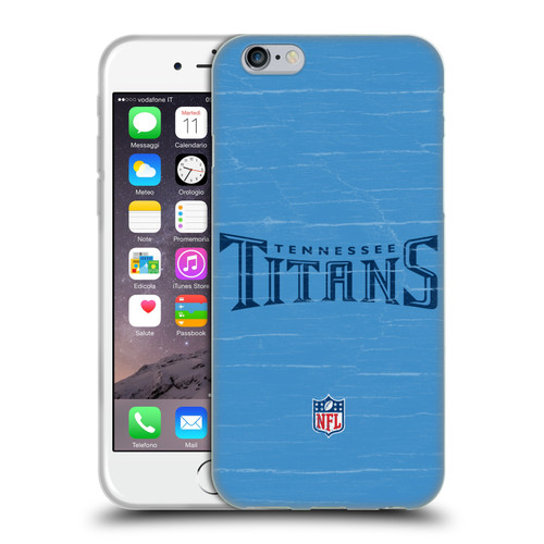 NFL Tennessee Titans Logo Distressed Look Soft Gel Case for Apple iPhone 6 / iPhone 6s