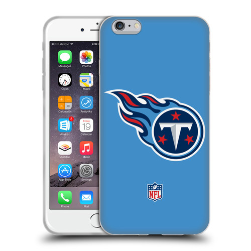 NFL Tennessee Titans Logo Plain Soft Gel Case for Apple iPhone 6 Plus / iPhone 6s Plus