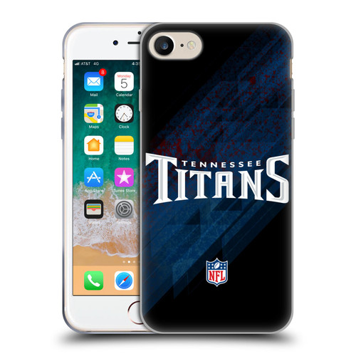 NFL Tennessee Titans Logo Blur Soft Gel Case for Apple iPhone 7 / 8 / SE 2020 & 2022