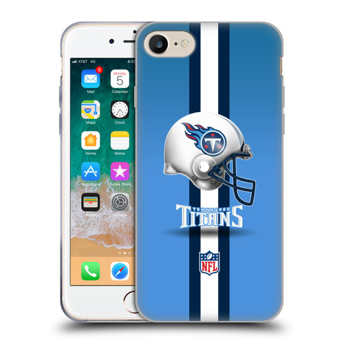 NFL Tennessee Titans Logo Helmet Soft Gel Case for Apple iPhone 7 / 8 / SE 2020 & 2022