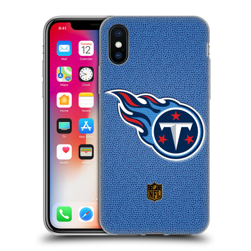 NFL Tennessee Titans Logo Football Soft Gel Case for Apple iPhone X / iPhone XS