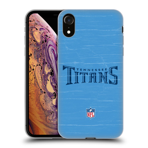 NFL Tennessee Titans Logo Distressed Look Soft Gel Case for Apple iPhone XR