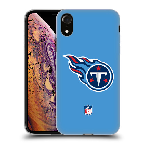NFL Tennessee Titans Logo Plain Soft Gel Case for Apple iPhone XR