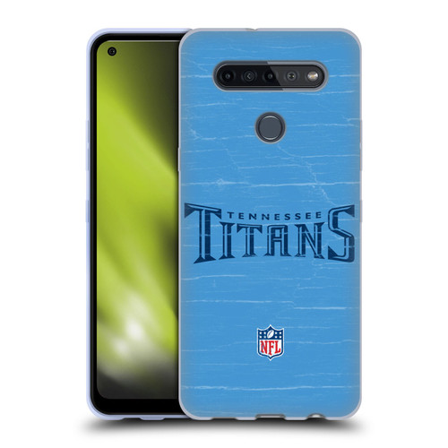 NFL Tennessee Titans Logo Distressed Look Soft Gel Case for LG K51S