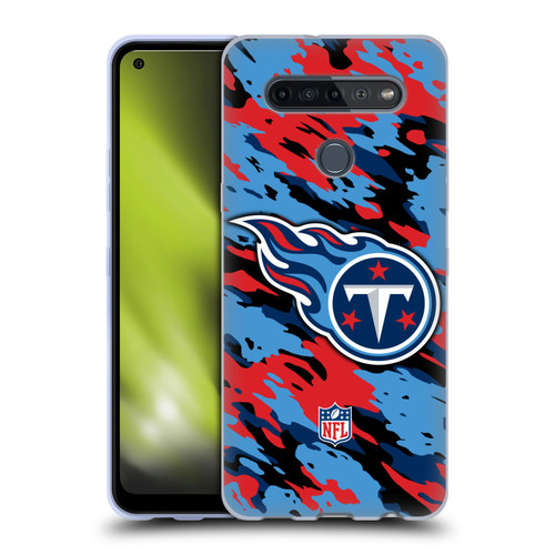 NFL Tennessee Titans Logo Camou Soft Gel Case for LG K51S