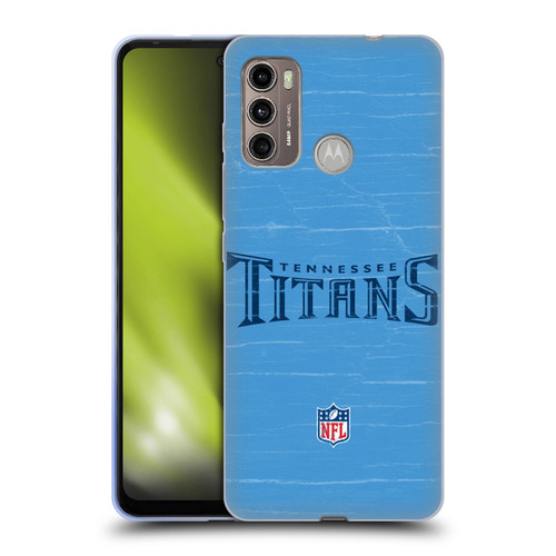 NFL Tennessee Titans Logo Distressed Look Soft Gel Case for Motorola Moto G60 / Moto G40 Fusion