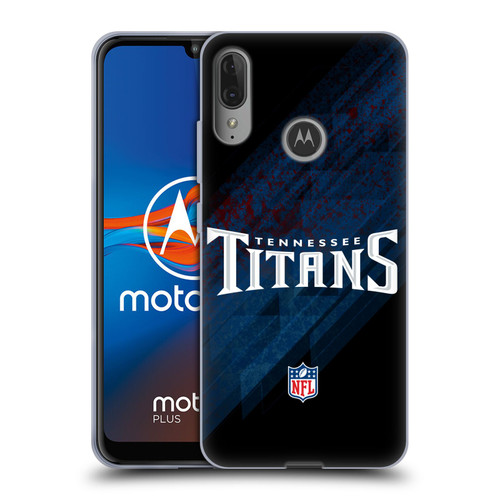 NFL Tennessee Titans Logo Blur Soft Gel Case for Motorola Moto E6 Plus