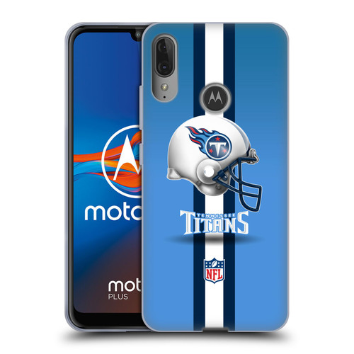 NFL Tennessee Titans Logo Helmet Soft Gel Case for Motorola Moto E6 Plus