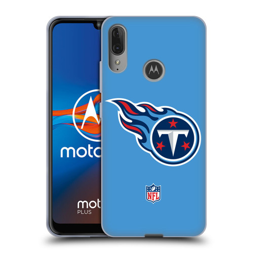 NFL Tennessee Titans Logo Plain Soft Gel Case for Motorola Moto E6 Plus