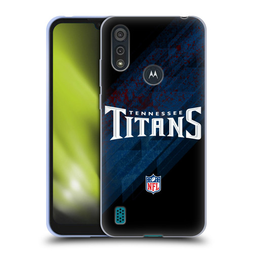 NFL Tennessee Titans Logo Blur Soft Gel Case for Motorola Moto E6s (2020)