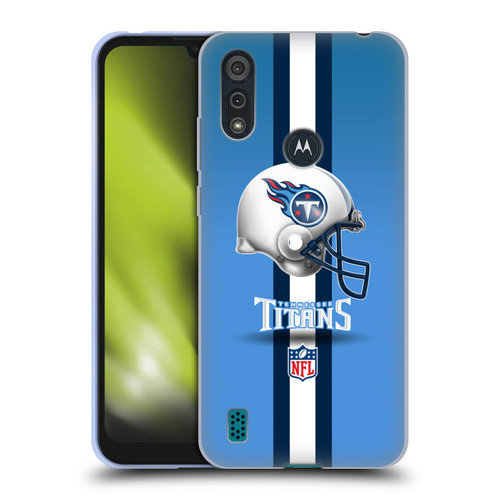 NFL Tennessee Titans Logo Helmet Soft Gel Case for Motorola Moto E6s (2020)