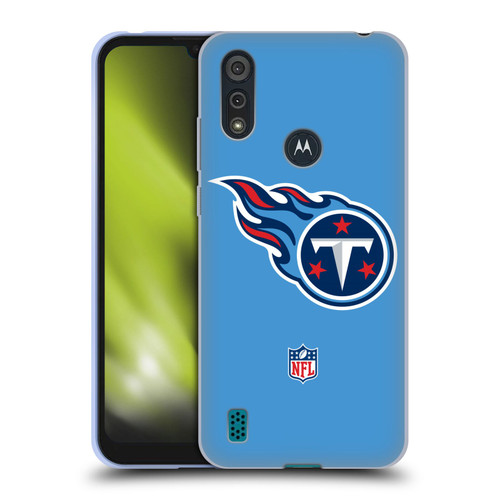 NFL Tennessee Titans Logo Plain Soft Gel Case for Motorola Moto E6s (2020)