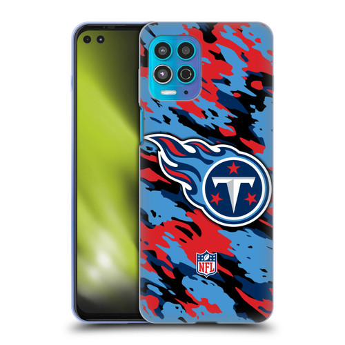 NFL Tennessee Titans Logo Camou Soft Gel Case for Motorola Moto G100