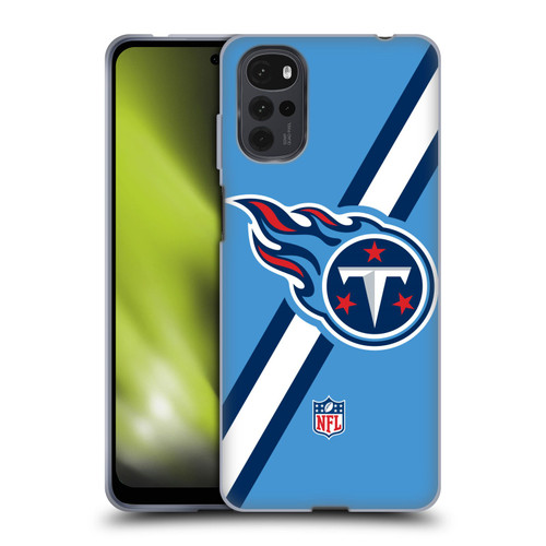 NFL Tennessee Titans Logo Stripes Soft Gel Case for Motorola Moto G22