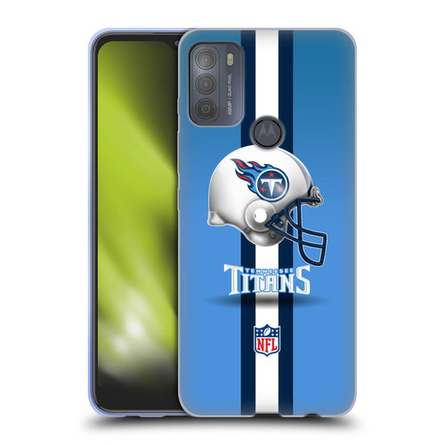 NFL Tennessee Titans Logo Helmet Soft Gel Case for Motorola Moto G50