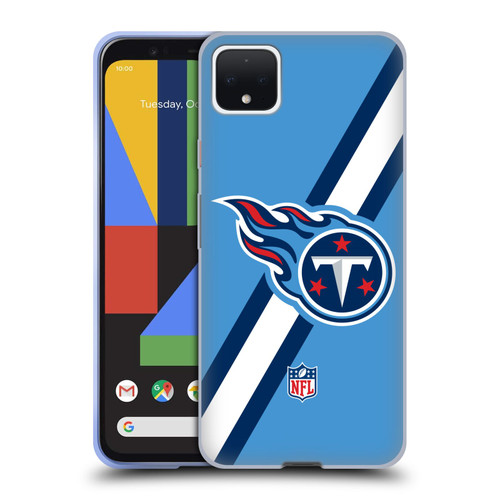 NFL Tennessee Titans Logo Stripes Soft Gel Case for Google Pixel 4 XL