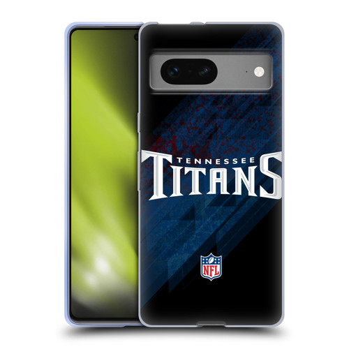 NFL Tennessee Titans Logo Blur Soft Gel Case for Google Pixel 7