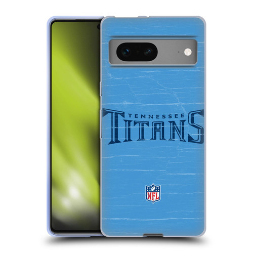 NFL Tennessee Titans Logo Distressed Look Soft Gel Case for Google Pixel 7