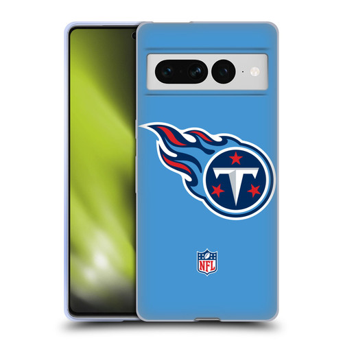 NFL Tennessee Titans Logo Plain Soft Gel Case for Google Pixel 7 Pro