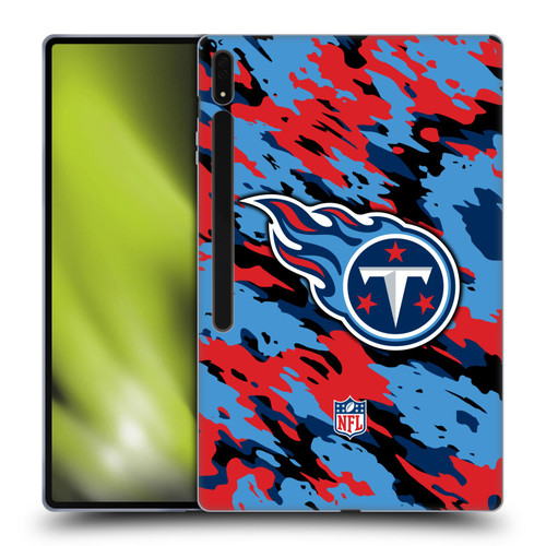 NFL Tennessee Titans Logo Camou Soft Gel Case for Samsung Galaxy Tab S8 Ultra