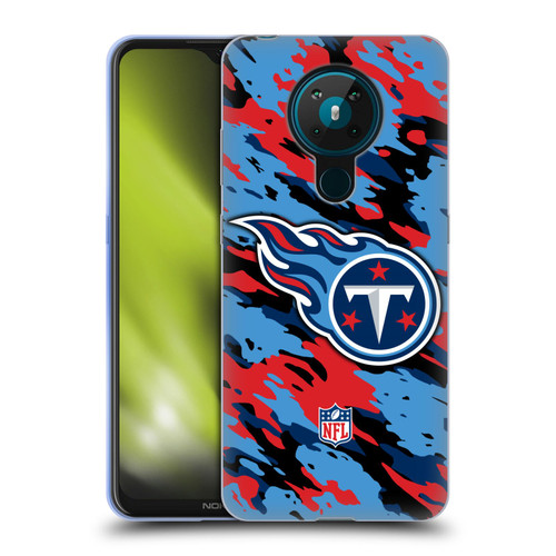 NFL Tennessee Titans Logo Camou Soft Gel Case for Nokia 5.3