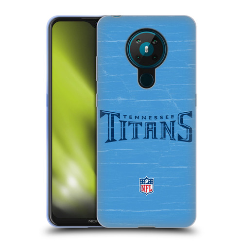 NFL Tennessee Titans Logo Distressed Look Soft Gel Case for Nokia 5.3