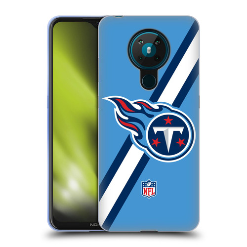 NFL Tennessee Titans Logo Stripes Soft Gel Case for Nokia 5.3