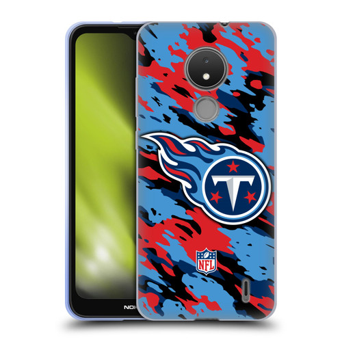 NFL Tennessee Titans Logo Camou Soft Gel Case for Nokia C21