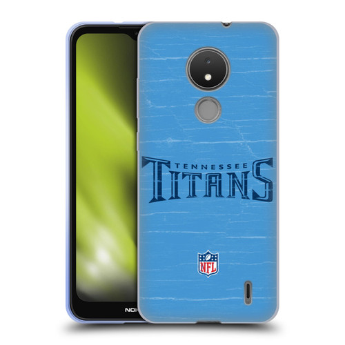 NFL Tennessee Titans Logo Distressed Look Soft Gel Case for Nokia C21