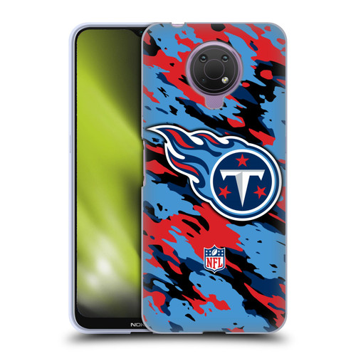 NFL Tennessee Titans Logo Camou Soft Gel Case for Nokia G10