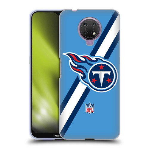 NFL Tennessee Titans Logo Stripes Soft Gel Case for Nokia G10