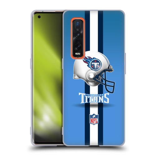 NFL Tennessee Titans Logo Helmet Soft Gel Case for OPPO Find X2 Pro 5G