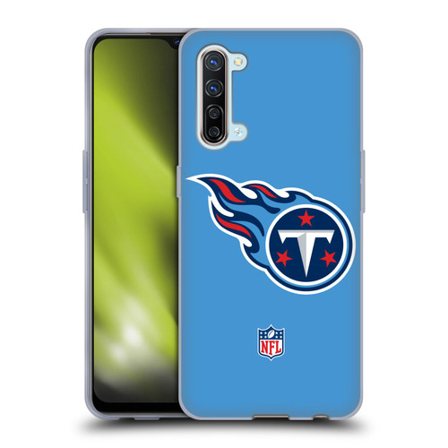 NFL Tennessee Titans Logo Plain Soft Gel Case for OPPO Find X2 Lite 5G