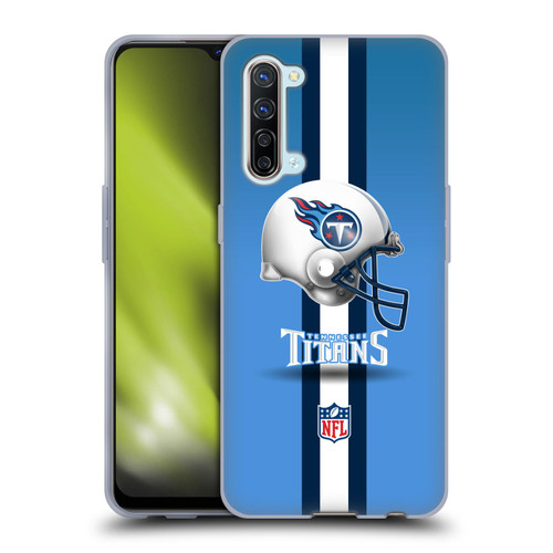 NFL Tennessee Titans Logo Helmet Soft Gel Case for OPPO Find X2 Lite 5G