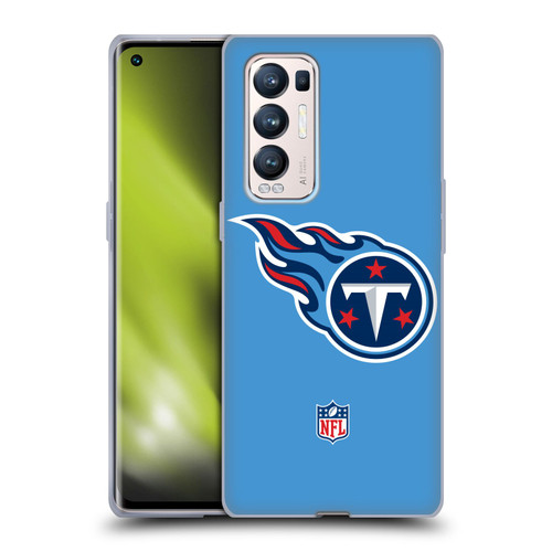 NFL Tennessee Titans Logo Plain Soft Gel Case for OPPO Find X3 Neo / Reno5 Pro+ 5G