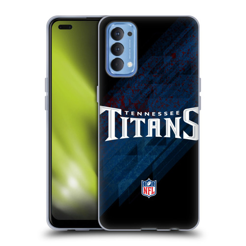 NFL Tennessee Titans Logo Blur Soft Gel Case for OPPO Reno 4 5G