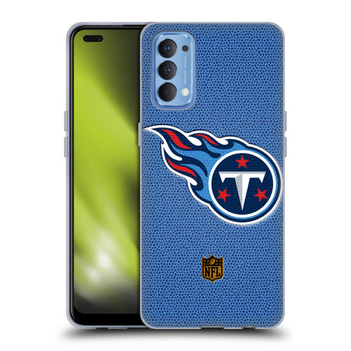 NFL Tennessee Titans Logo Football Soft Gel Case for OPPO Reno 4 5G