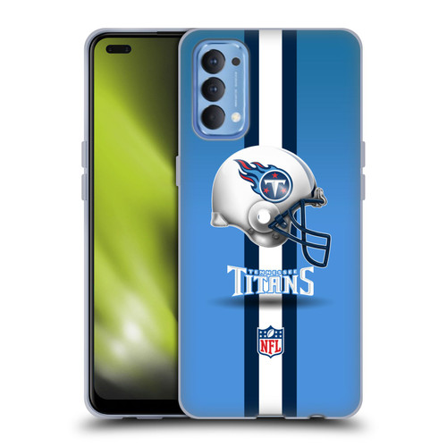 NFL Tennessee Titans Logo Helmet Soft Gel Case for OPPO Reno 4 5G
