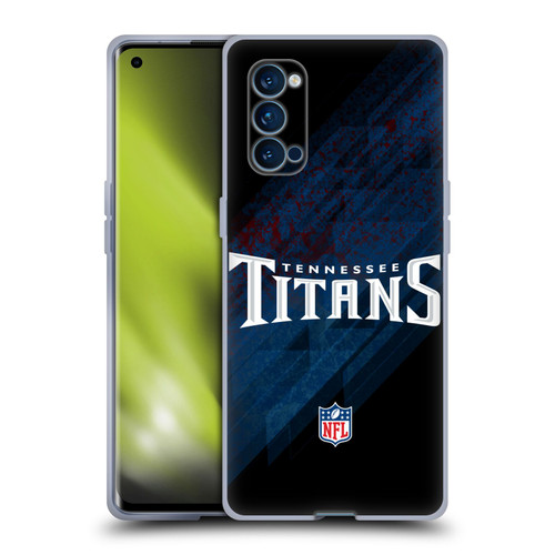 NFL Tennessee Titans Logo Blur Soft Gel Case for OPPO Reno 4 Pro 5G