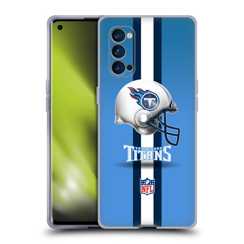 NFL Tennessee Titans Logo Helmet Soft Gel Case for OPPO Reno 4 Pro 5G