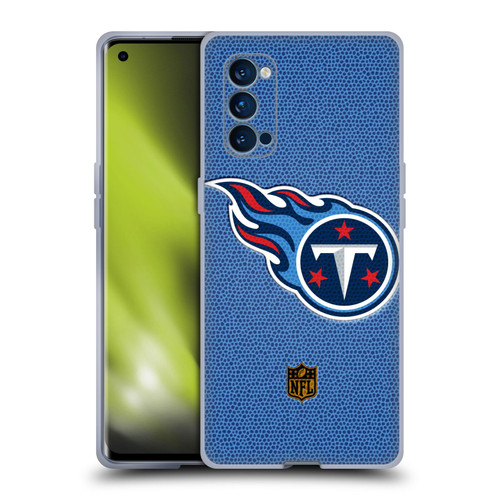 NFL Tennessee Titans Logo Football Soft Gel Case for OPPO Reno 4 Pro 5G