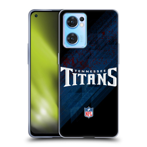 NFL Tennessee Titans Logo Blur Soft Gel Case for OPPO Reno7 5G / Find X5 Lite