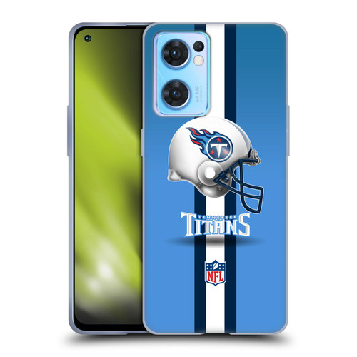 NFL Tennessee Titans Logo Helmet Soft Gel Case for OPPO Reno7 5G / Find X5 Lite