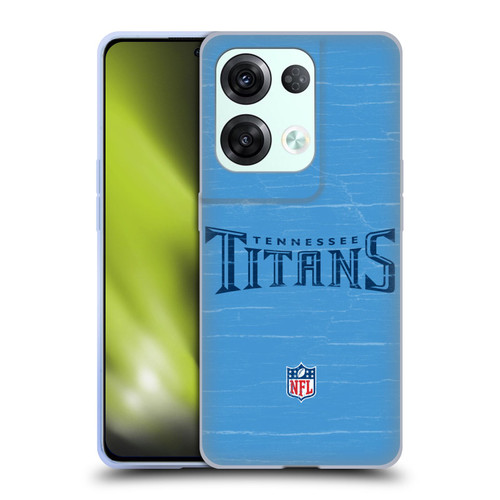 NFL Tennessee Titans Logo Distressed Look Soft Gel Case for OPPO Reno8 Pro