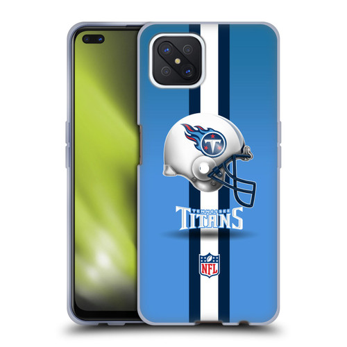 NFL Tennessee Titans Logo Helmet Soft Gel Case for OPPO Reno4 Z 5G